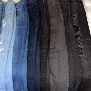 12 pair American eagle jean bundle